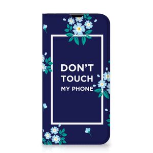 iPhone 13 Pro Design Case Flowers Blue DTMP