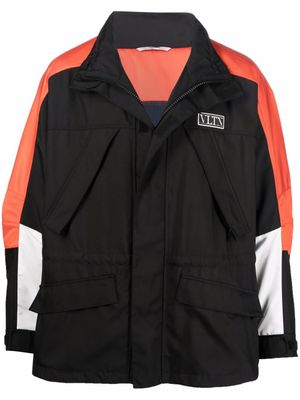 Valentino Garavani veste de sport à design à empiècements - Noir
