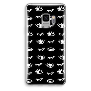 Eye pattern #3: Samsung Galaxy S9 Transparant Hoesje