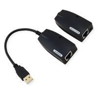 VALUE 12.99.1123 tussenstuk voor kabels USB-A, RJ-45 Zwart