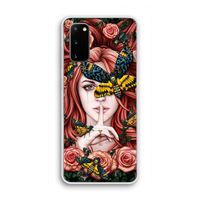 Lady Moth: Samsung Galaxy S20 Transparant Hoesje