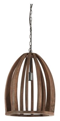 Light & Living Hanglamp 'Haranka' Mangohout, 38cm, kleur Donkerbruin