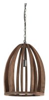 Light & Living Hanglamp Haranka Mangohout, 38cm - Donkerbruin - thumbnail