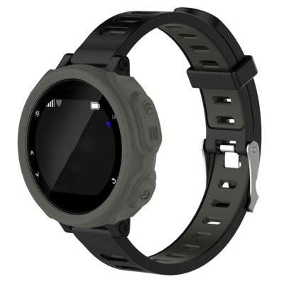 Effen kleur siliconen horloge beschermhoes voor de Garmin F235 / F750(Grey)