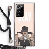 Slay All Day: Samsung Galaxy Note 20 Ultra / Note 20 Ultra 5G Transparant Hoesje met koord