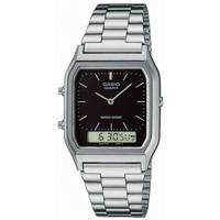 Horloge Uniseks Casio AQ-230A-1DMQYES Zwart Zilverkleurig