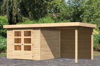 Woodfeeling | Tuinhuis Askola 3,5 met Overkapping 2,4 en Achterwand | Onbehandeld - thumbnail