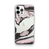 Roze stroom: iPhone 12 Pro Max Transparant Hoesje Roze stroom: iPhone 12 Pro Max Transparant Hoesje