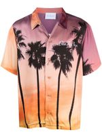 BLUE SKY INN chemise Sunset Palms à manches courtes - Rose - thumbnail