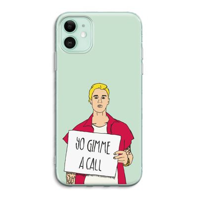 Gimme a call: iPhone 11 Transparant Hoesje