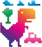 REFLECTIVE BERLIN reflex-sticker "decals" refl.strip refl.berlin decals t-rex rainbow