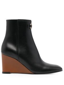 Ferragamo bottines à talon compensé 70 mm - Noir