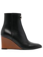 Ferragamo bottines à talon compensé 70 mm - Noir