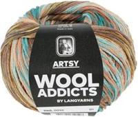 Lang Yarns Artsy 010 Bruin/Blauw/Oker/Lila