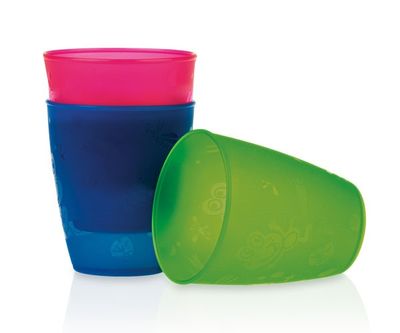 Nuby Open drinkbeker set 3 stuks 300 ml 12m+ Nuby Open drinkbeker set 3 stuks 300 ml 12m+