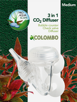 Colombo Co2 3-1 Diffusor Large voor Aquaria - Terugslagklep & Bellenteller Colombo Co2 3-1 Diffusor Large voor Aquaria - Terugslagklep & Bellenteller