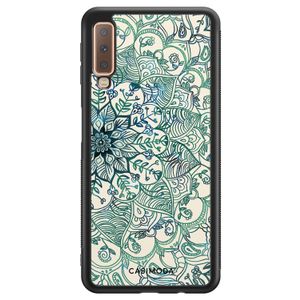 Samsung Galaxy A7 2018 hoesje - Mandala blauw