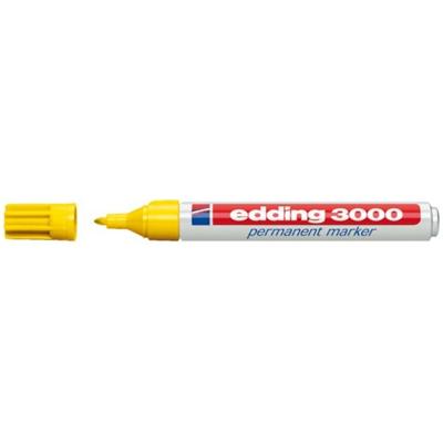 Edding 3000 permanent marker 1,5-3mm rond geel