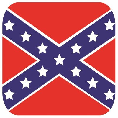 45x Bierviltjes Zuidelijke Staten vlag vierkant