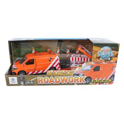 Kids Globe vw transporter met pijlwagen en licht die-cast