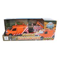 Kids Globe vw transporter met pijlwagen en licht die-cast