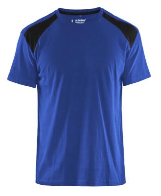 Blåkläder T-Shirt bicolour 33791042 | Korenblauw/Zwart | Maat M - 7330509604106