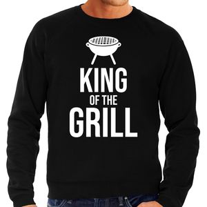 King of the grill bbq / barbecue cadeau sweater zwart voor heren