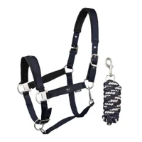 EQPro Precious Halsterset donkerblauw maat:pony