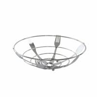 Fruitschaal DKD Home Decor Zilverkleurig Metaal Plastic