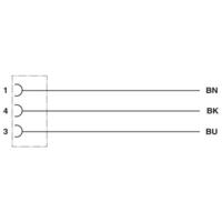 Phoenix Contact 1414452 Sensor/actuator aansluitkabel Aantal polen (sensoren): 3 3.00 m 1 stuk(s)