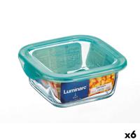 Vierkante Lunchtrommel met Deksel Luminarc Keep'n Lagon 15,6 x 6,6 cm Turkoois 1,22 L Glas (6 Stuks) Vierkante Lunchtrommel met Deksel Luminarc Keep'n Lagon 15,6 x 6,6 cm Turkoois 1,22 L Glas (6 Stuks)
