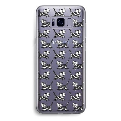Zwarte poes: Samsung Galaxy S8 Plus Transparant Hoesje