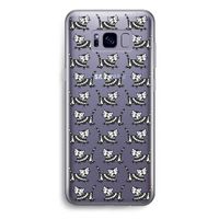 Zwarte poes: Samsung Galaxy S8 Plus Transparant Hoesje