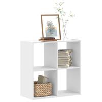 Boekenkast 68,5x32x68,5 cm bewerkt hout wit