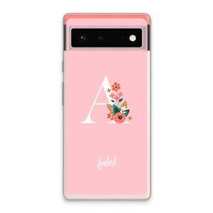 Pink Bouquet: Google Pixel 6 Transparant Hoesje