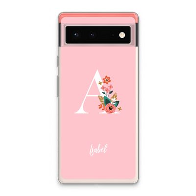 Pink Bouquet: Google Pixel 6 Transparant Hoesje