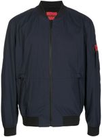 HUGO veste bomber zippée à patch logo - Bleu