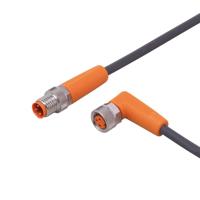 ifm Electronic EVC448 Verbindingskabel Aantal polen (sensoren): 3, 3 Stekker, recht, Bus, haaks 0.5 m 1 stuk(s)