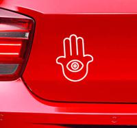 Hamsa symbool spirituele autosticker - thumbnail