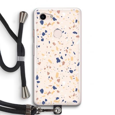 Terrazzo N°23: Pixel 3 Transparant Hoesje met koord