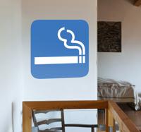 Sticker aangeven rokersruimte