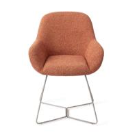 Jesper Home Kushi eetkamerstoel Amber Autumn beehive steel