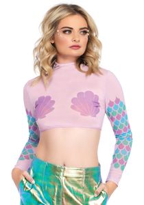 Zeemeermin Mesh Crop Top