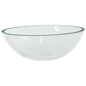 vidaXL Wasbak 50x37x14 cm glas transparant