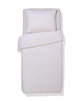 HEMA Dekbedovertrek 140x200/220cm zacht katoen strepen beige (beige)