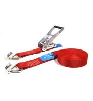Little Jumbo Sjorband 50mm. ratel rood 9.0m met J-haken - 1850508500