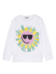 Stella McCartney Kids sweat à logo imprimé - Blanc