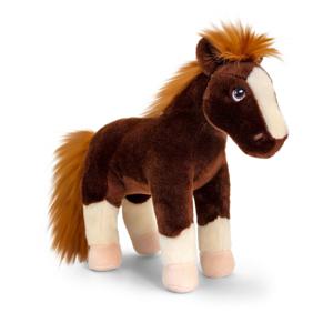 Knuffel paard - bruin - pluche - knuffeldier - 24 cm