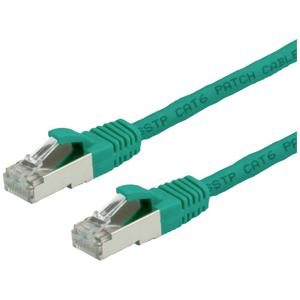 VALUE Patchkabel Cat.6 (Class E) S/FTP (PiMF), LS0H, groen, 1 m