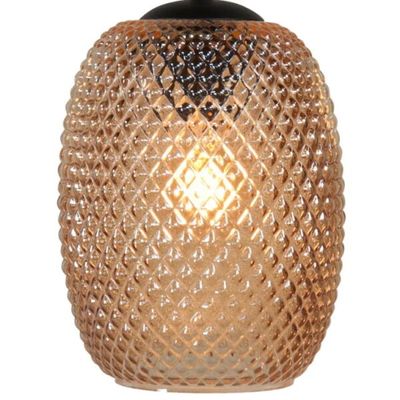 Glas amber pineapple Ø 16cm